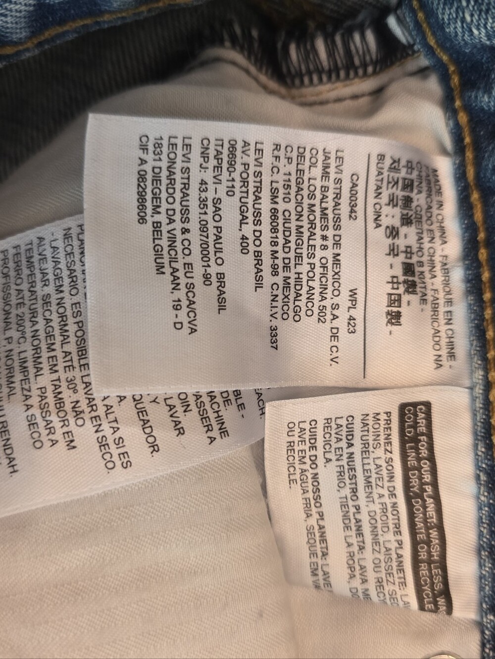 Levis 501 Cigarette Jeans Womens 24 00 Button Fly Rigid Frayed Cropped Ankle - Picture 12 of 15